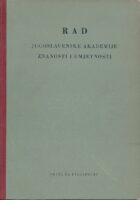 Rad JAZU 309/1956