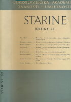 Starine JAZU 52/1962