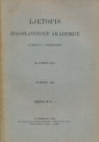 Ljetopis JAZU za godinu 33/1918