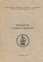 Zbornik radova o Marijanu Lanosoviću