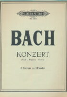 Edition Peters Nr. 2912 J.S. Bach Konzert d-moll/ D Minor