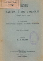Zbornik za narodni život i običaje Južnih Slavena, knjiga XIV sv. 1/1909