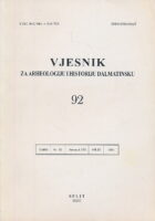 Vjesnik za arheologiju i historiju dalmatinsku 92/2000