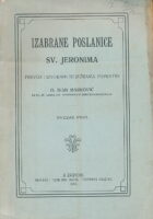 Izabrane poslanice Sv. Jeronima. Svezak prvi