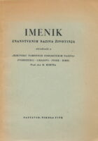Imenik znanstvenih naziva životinja obrađenih u Rječniku narodnih zoologičkih naziva (vodozemci - gmazovi - ptice - ribe) prof. dra M. Hirtza