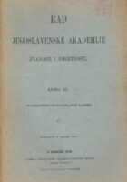 Rad JAZU knjiga 181.