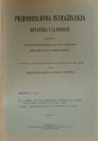 Prirodoslovna istraživanja Hrvatske i Slavonije, sv. 11. i 12.