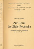 Zur Form des Žitije Feodosija
